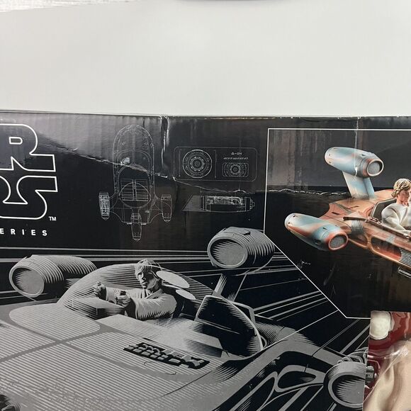 Star Wars The Black Series Luke Skywalker Landspeeder & Action Figure SEALED BOX - Picture 8 of 9